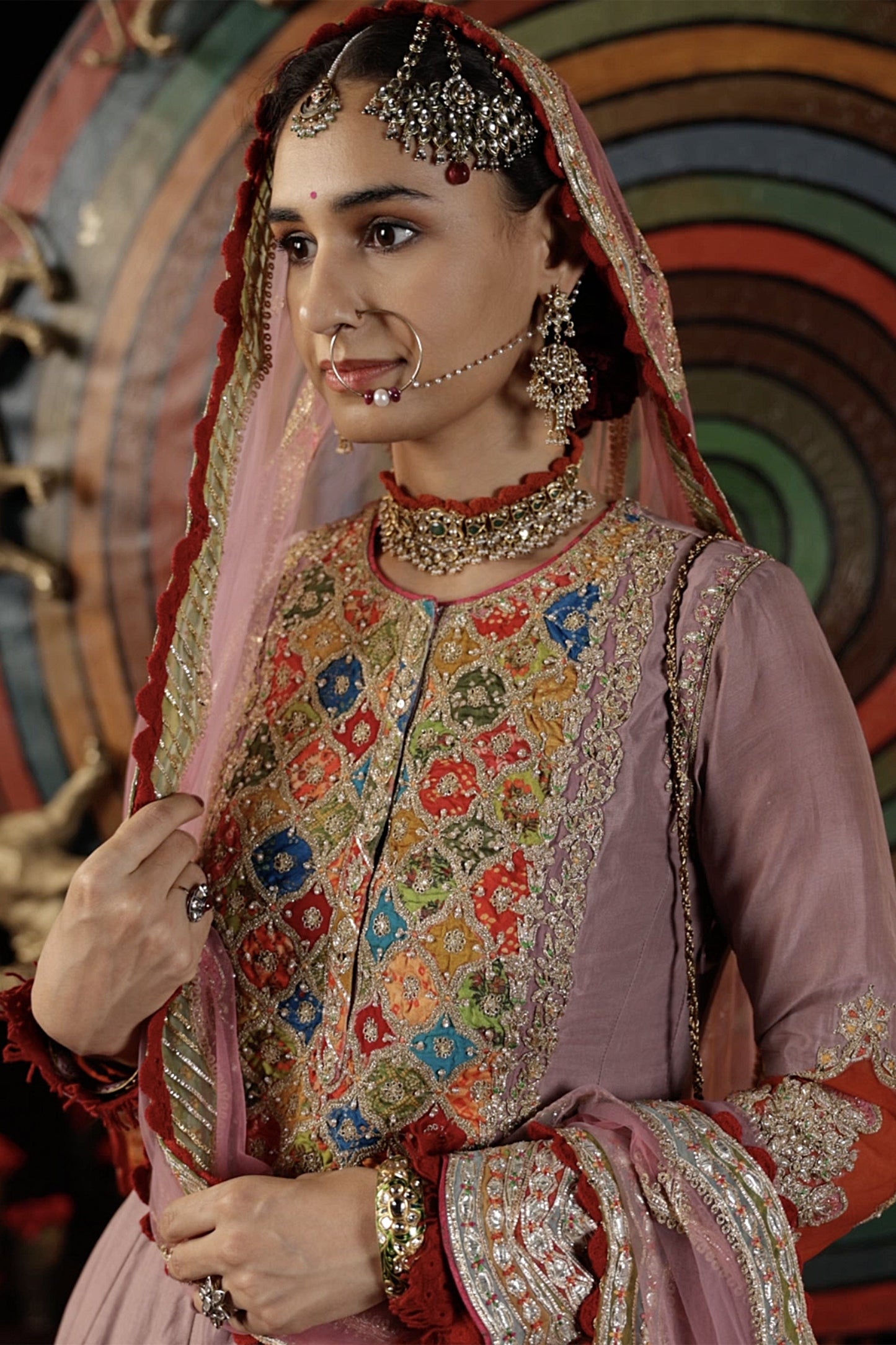 Earthy Lilac Kalidar Set