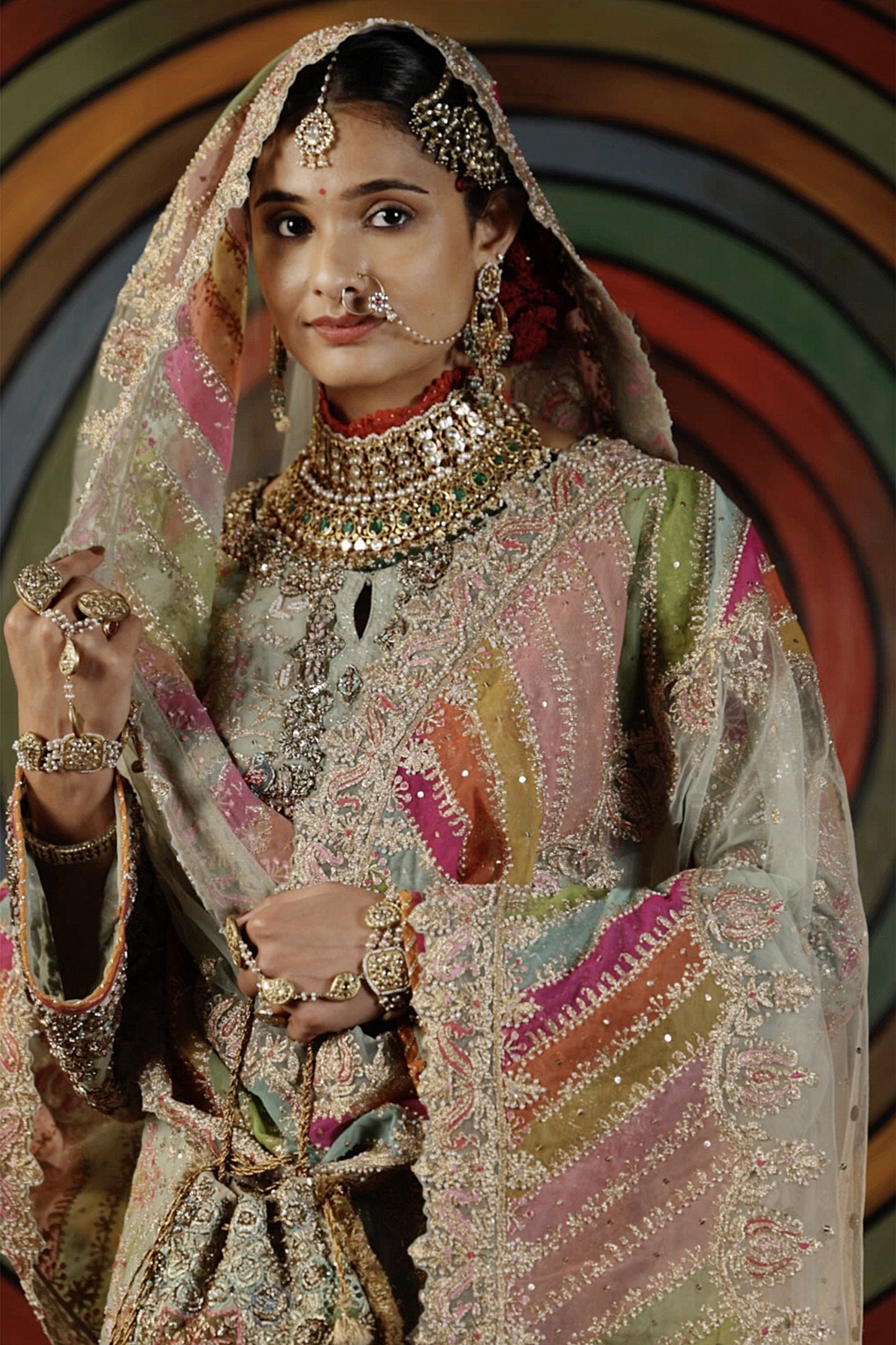 Pale Blue Tulle Kurta