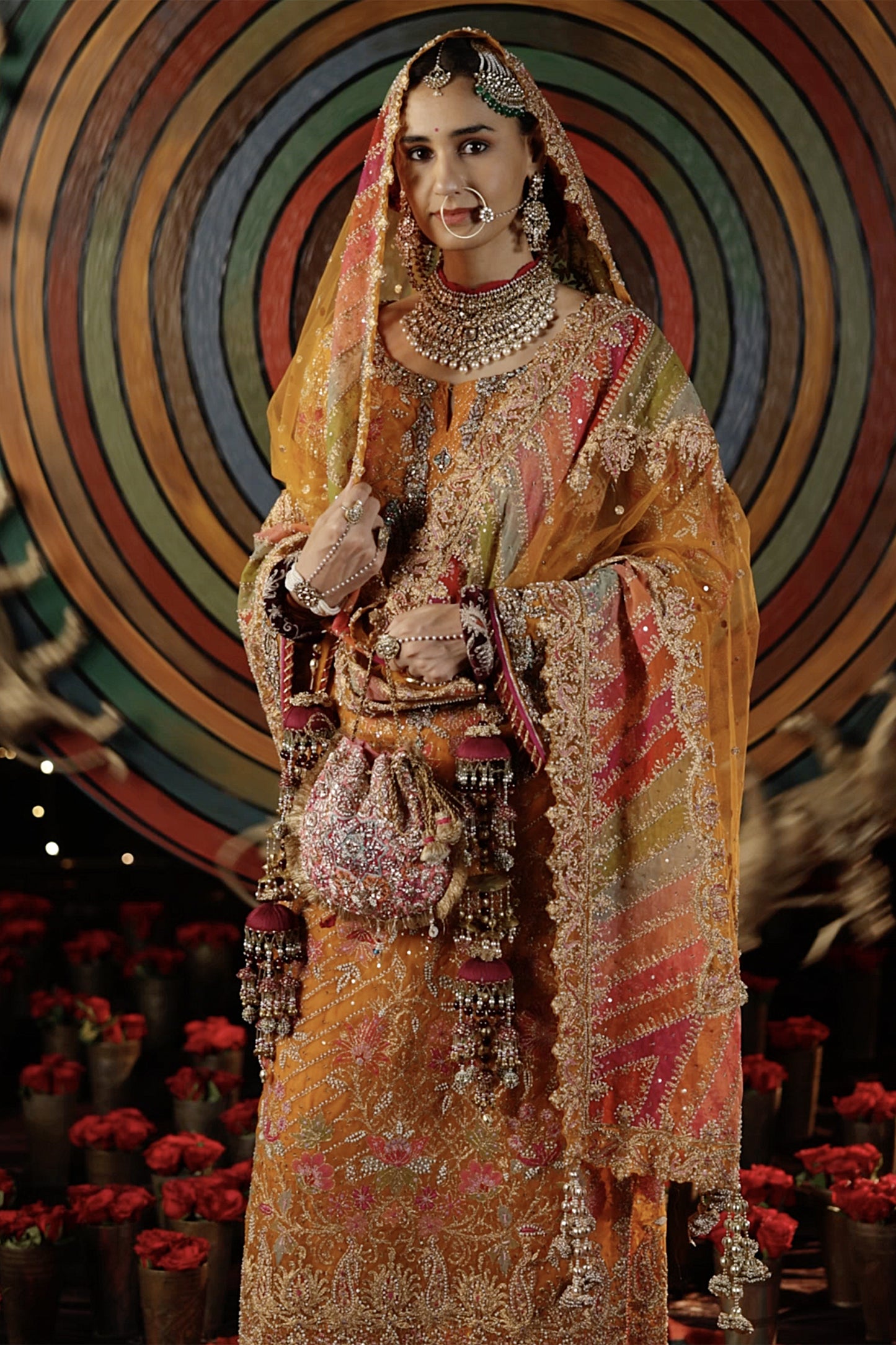 Mango Sorbet Silk Kurta