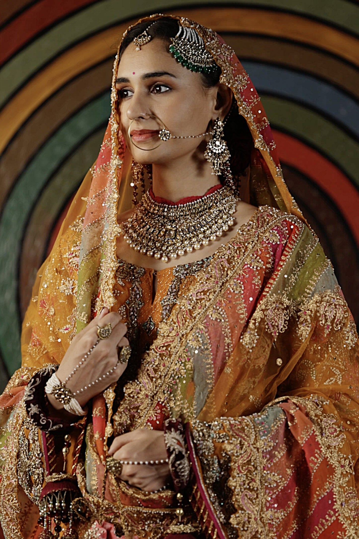 Mango Sorbet Silk Kurta