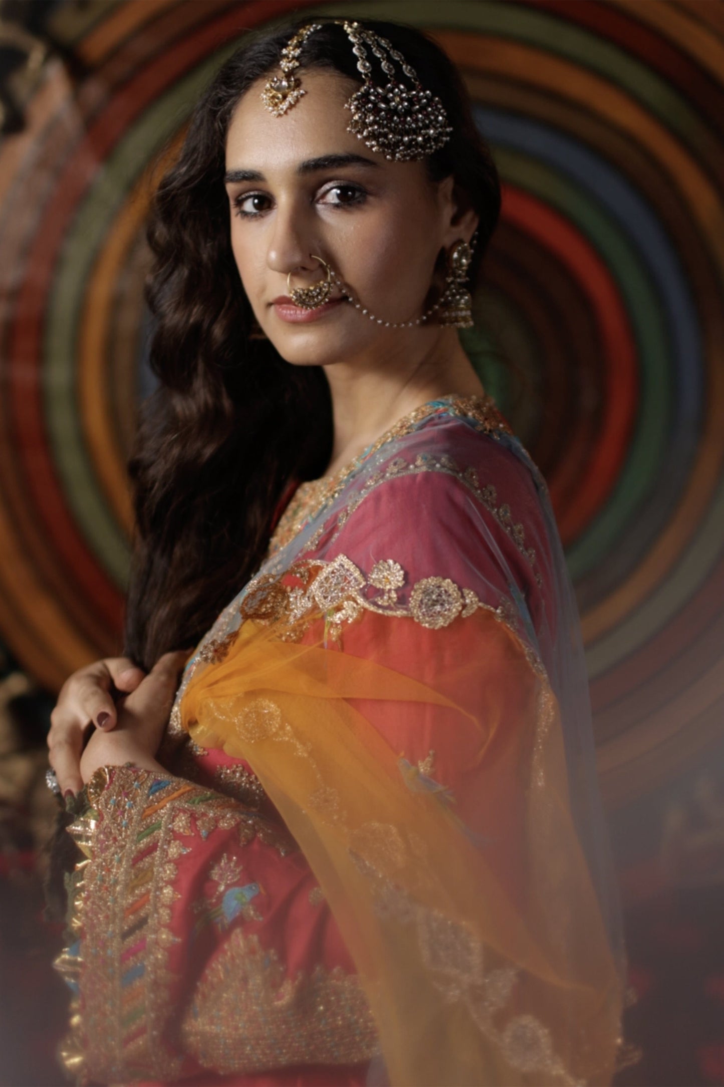 Rani Pink Silk Kurta Set