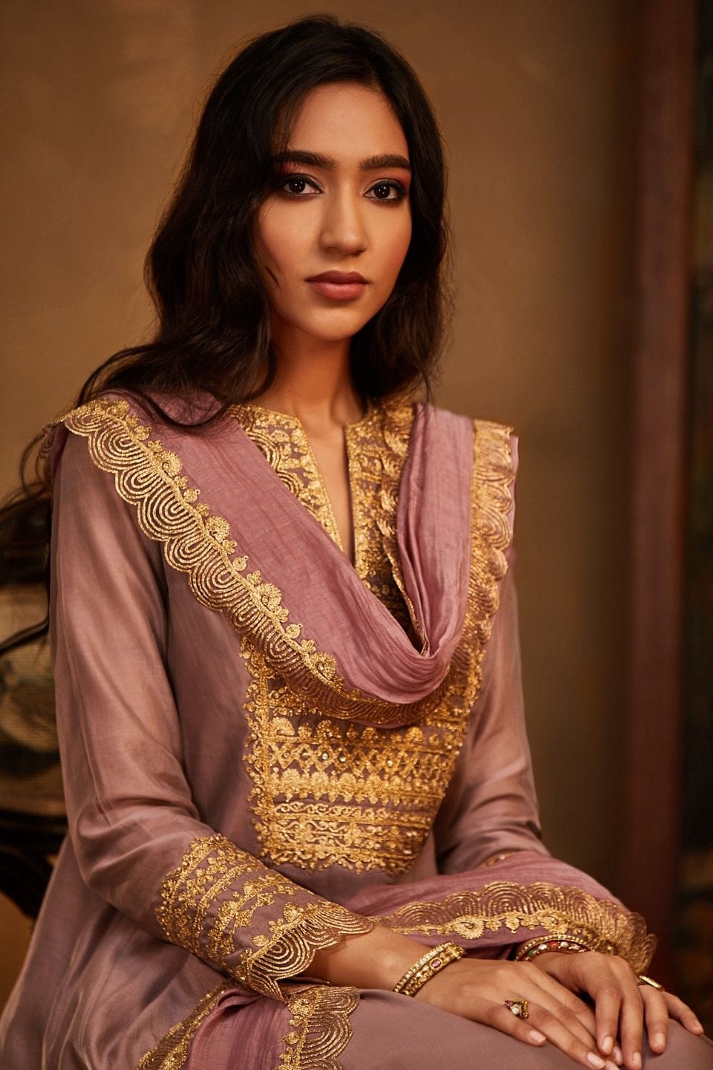 Lilac Kalidar Salwar Set