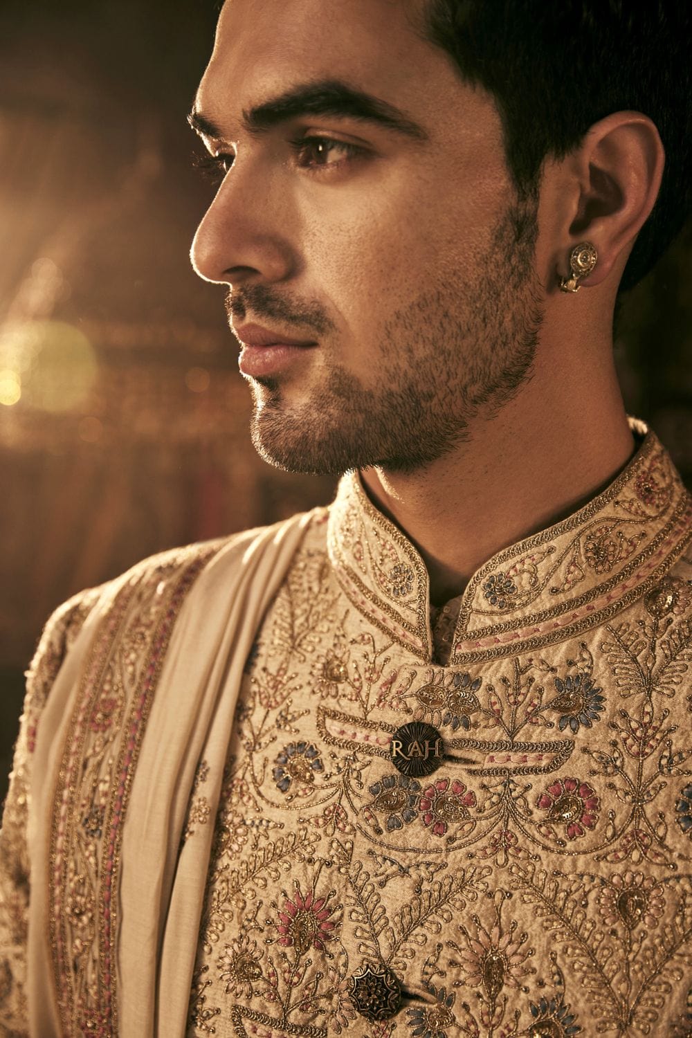 Ivory Sherwani Set