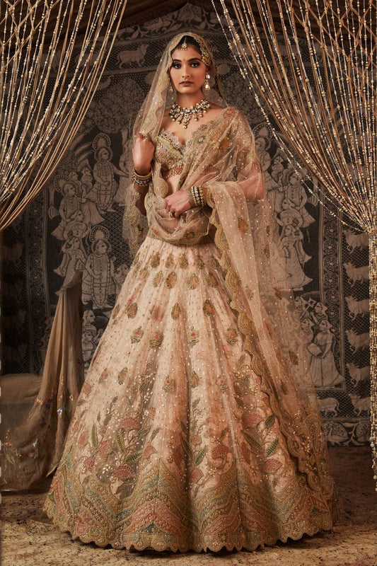 Pale ivory Lehenga Set