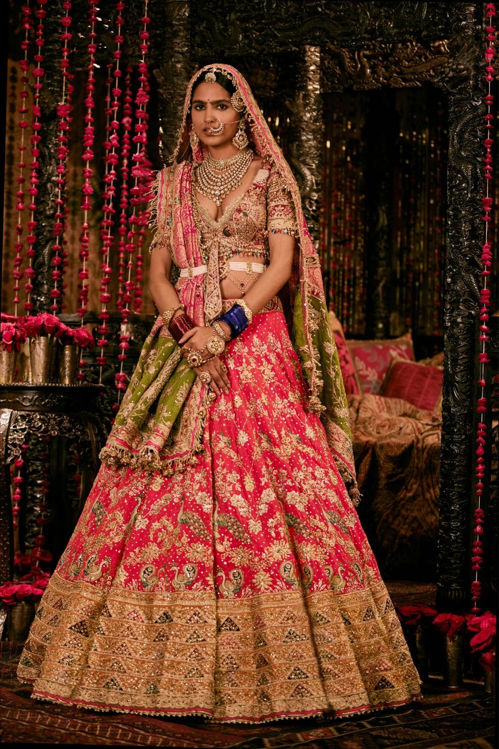 Orange Lehenga Set