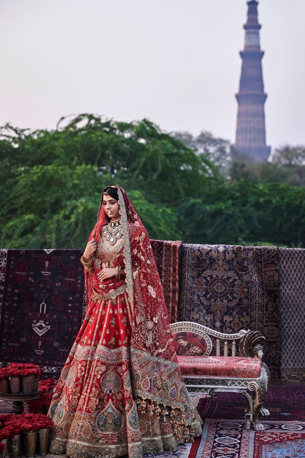 Red Lehenga set