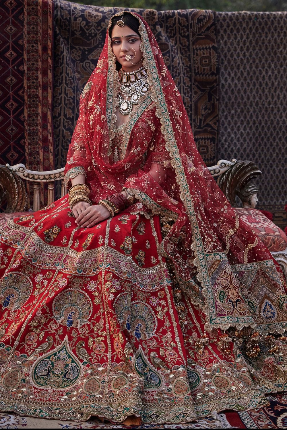 Red Lehenga set