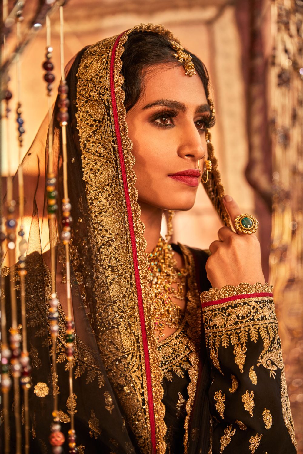 Black Sharara Set