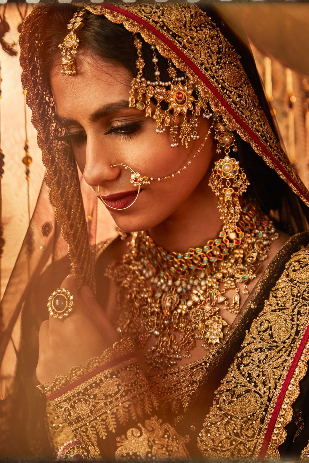 Black Sharara Set