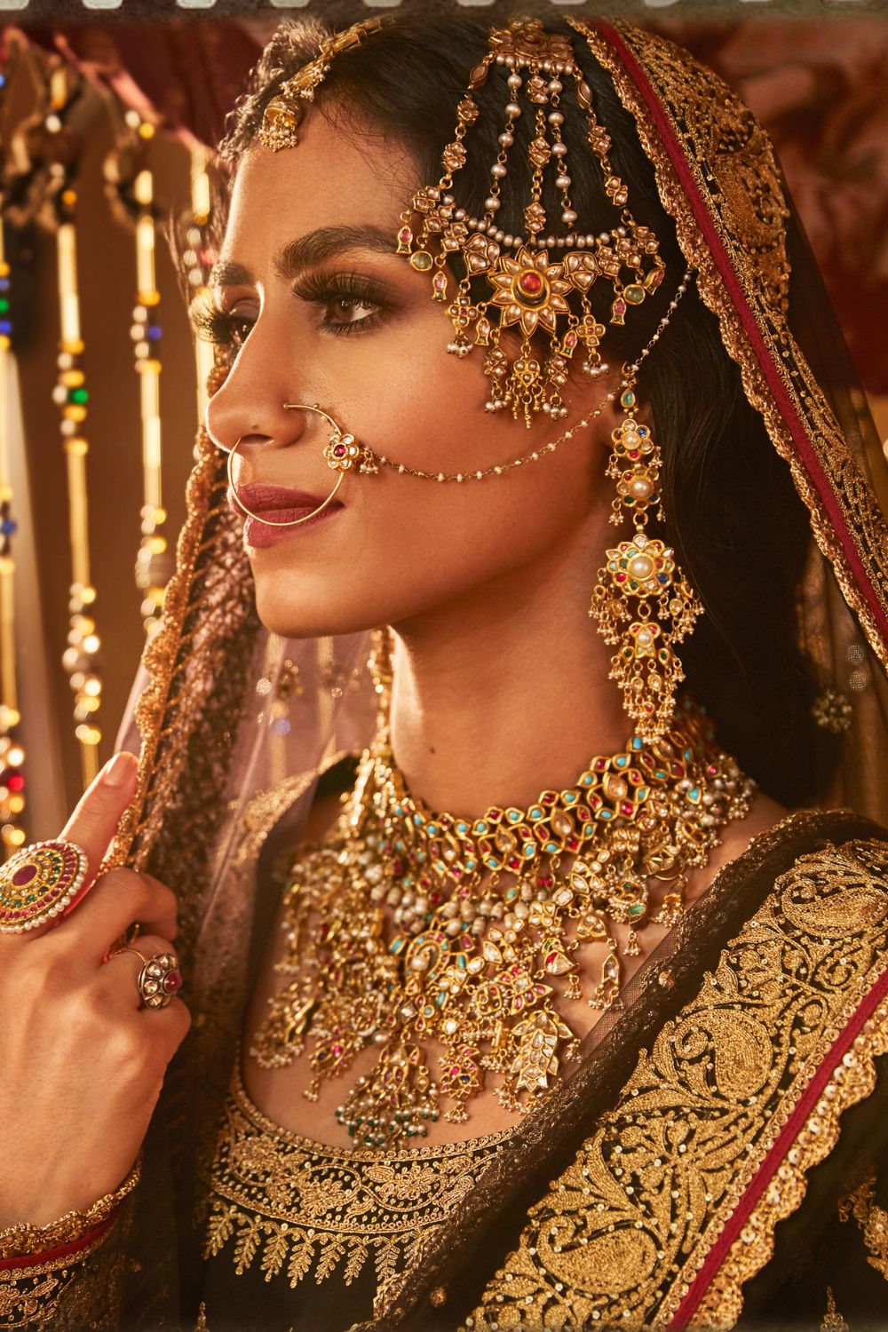 Black Sharara Set