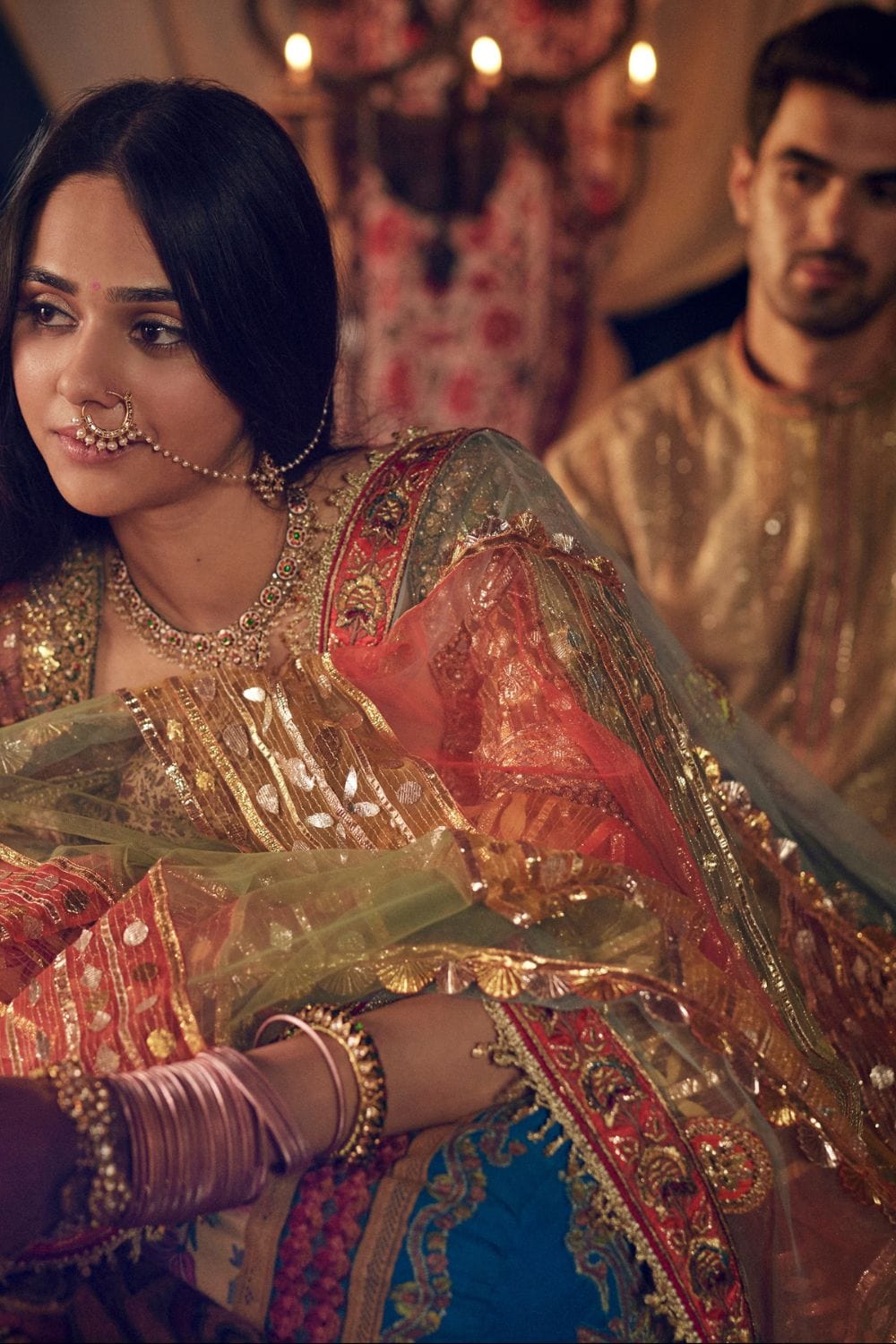 Mint And Jade Green Lehenga set