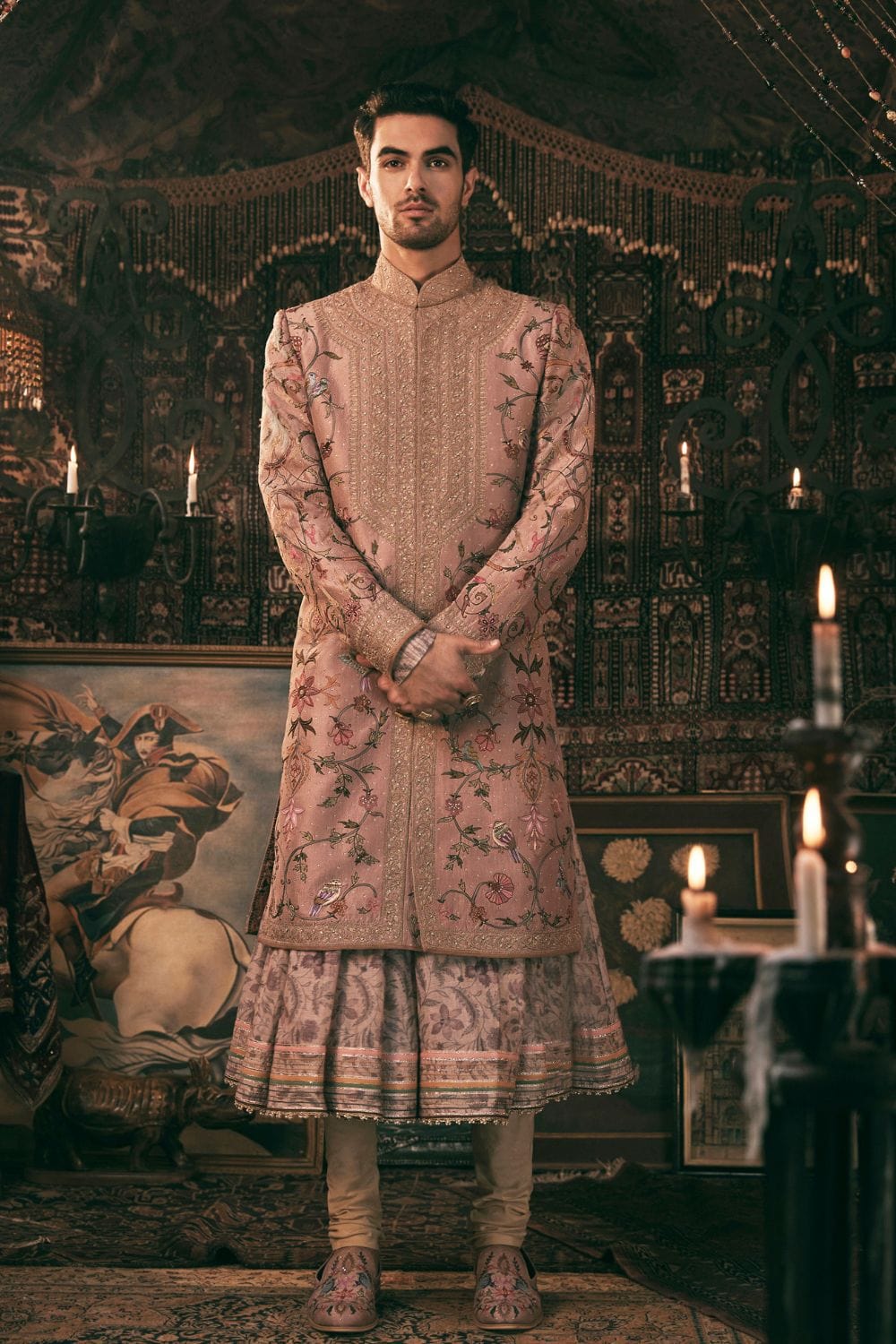 Lilac Sherwani Set