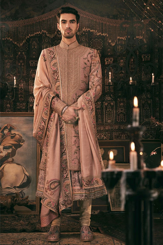 Lilac Sherwani Set