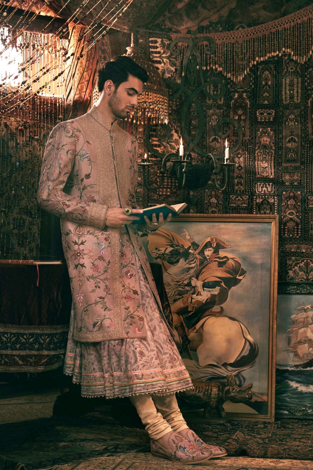 Lilac Sherwani Set
