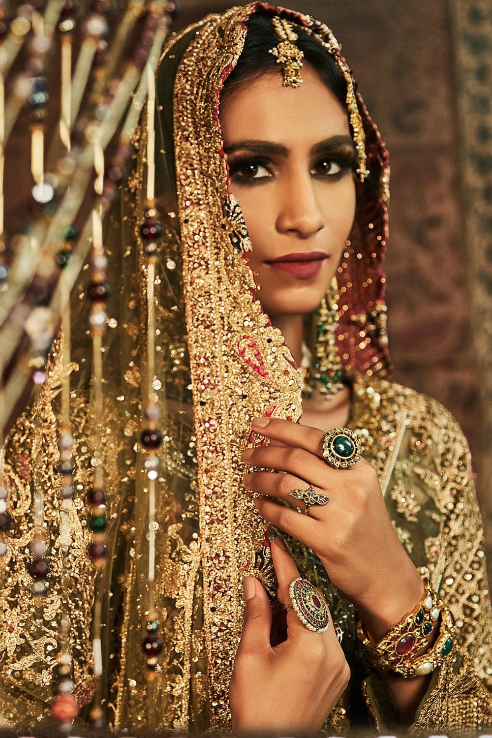 Forest green Sharara Set