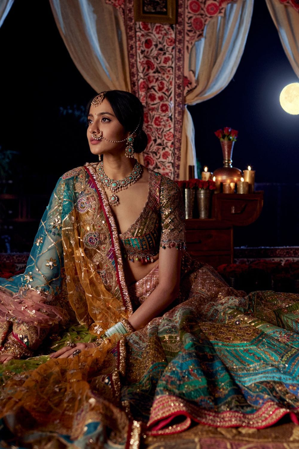 Multi Hued Lehenga set