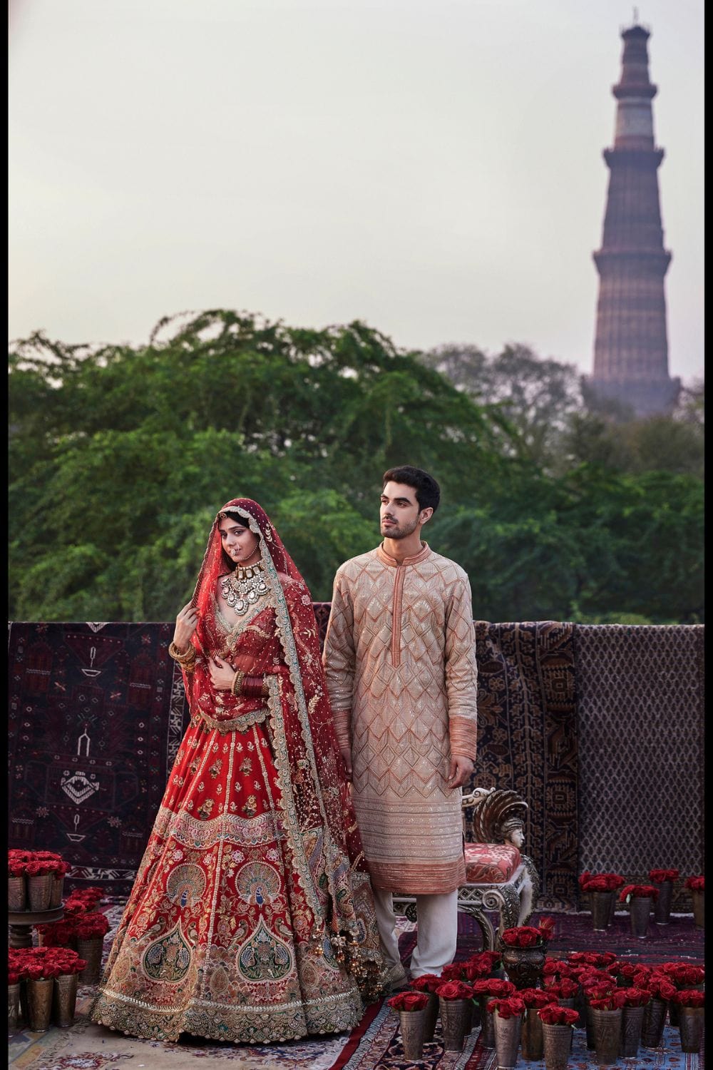 Beige Kurta Set