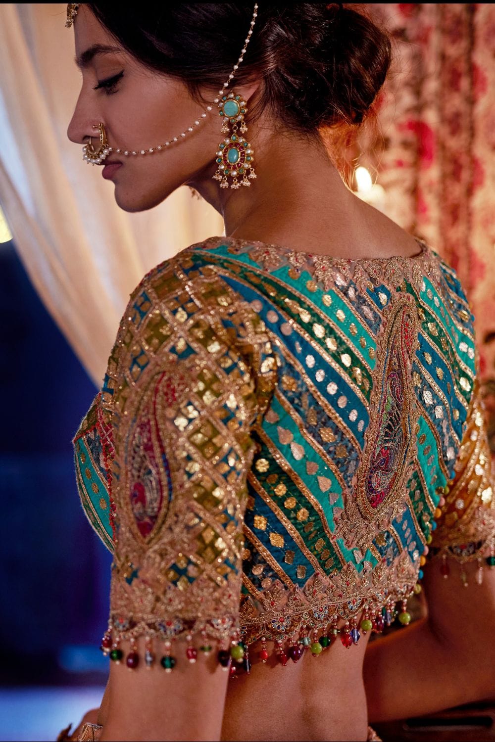 Multi Hued Lehenga set