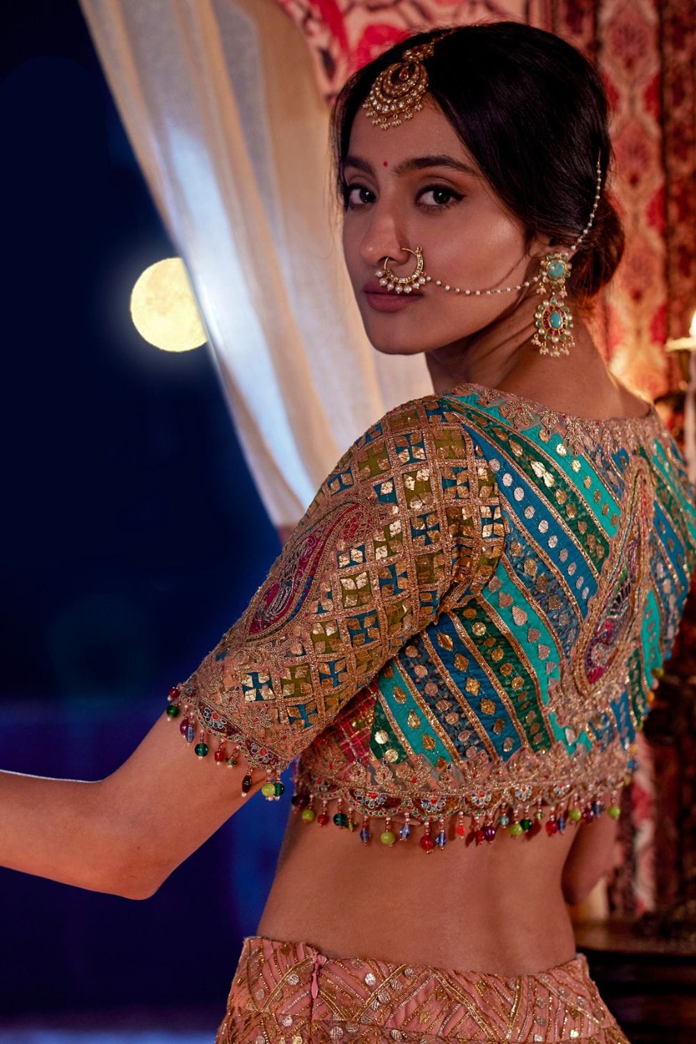 Multi Hued Lehenga set