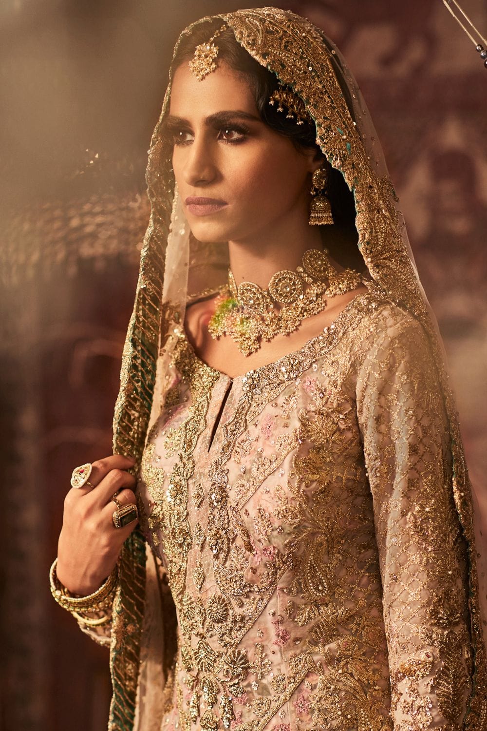 Pale Pink Sharara Set