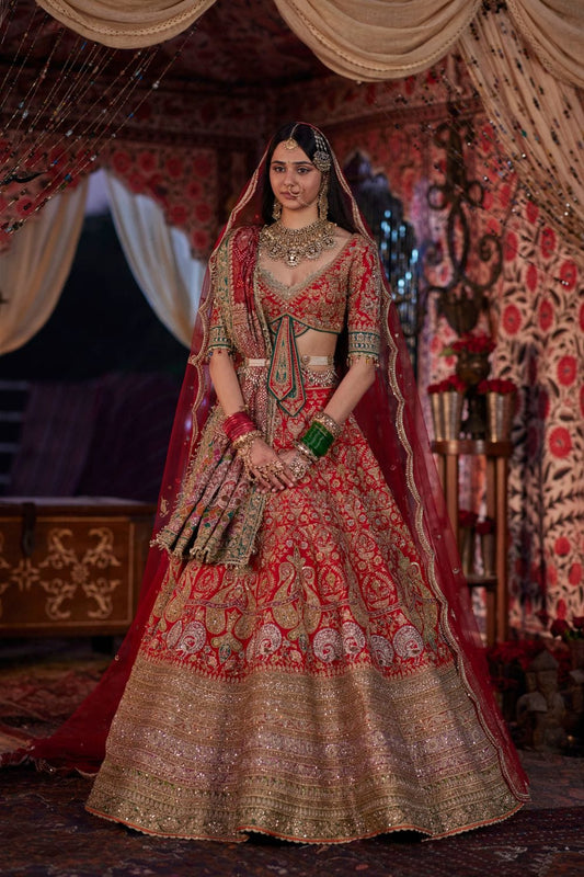 Red Lehenga set
