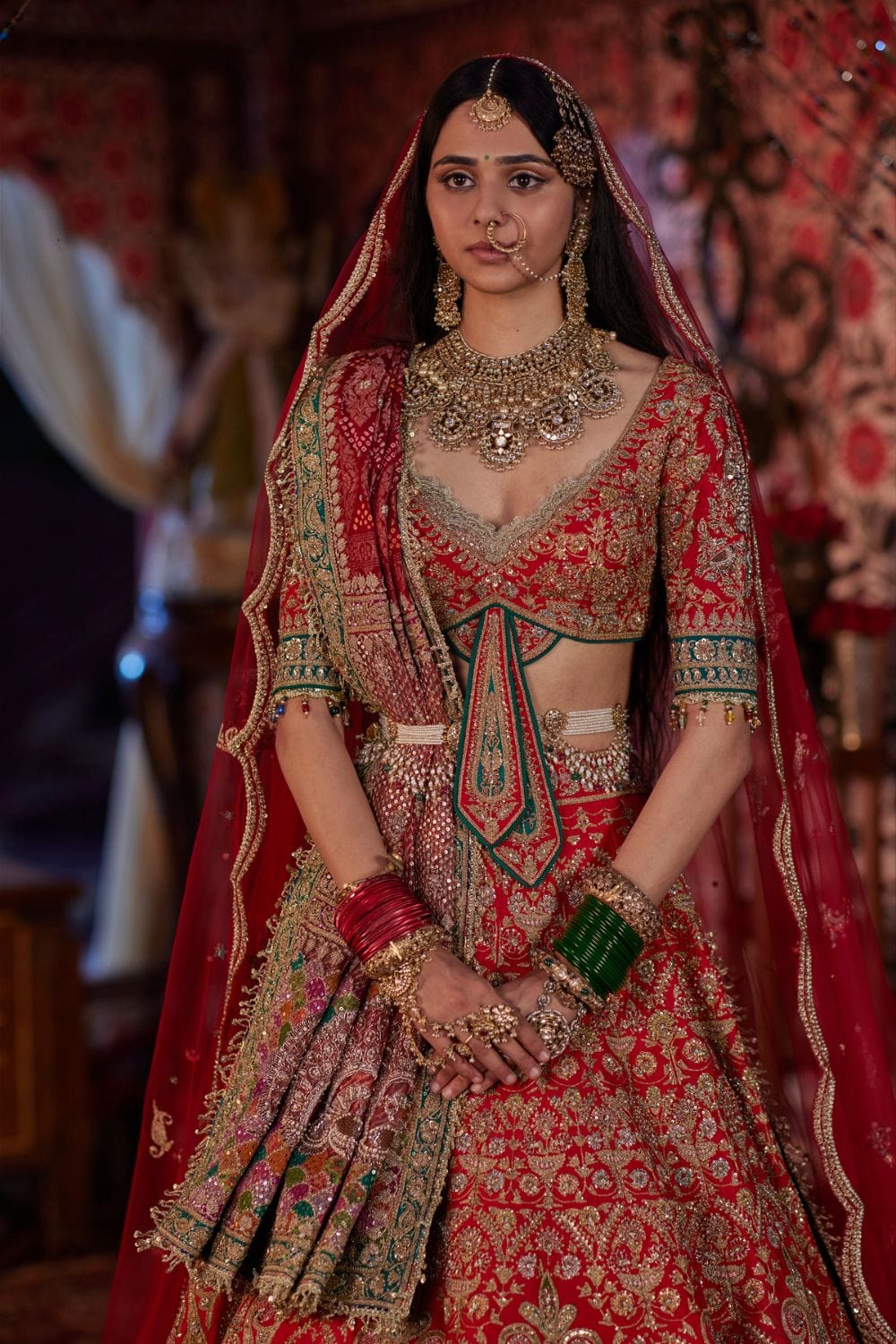 Red Lehenga set