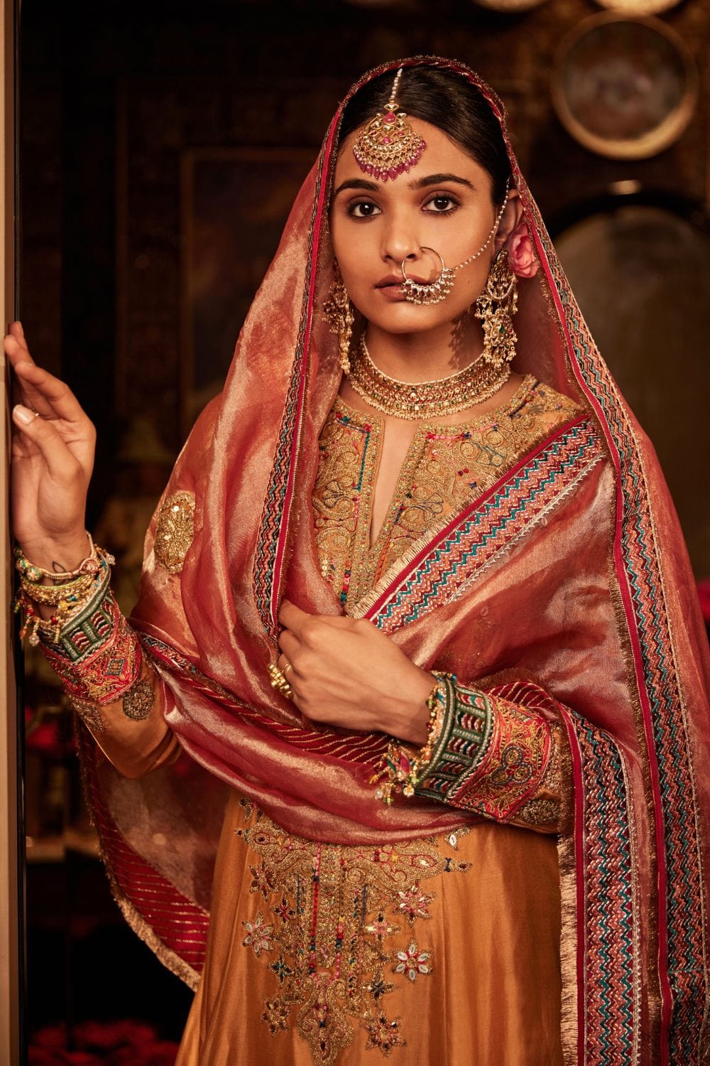 Mustard kalidar set