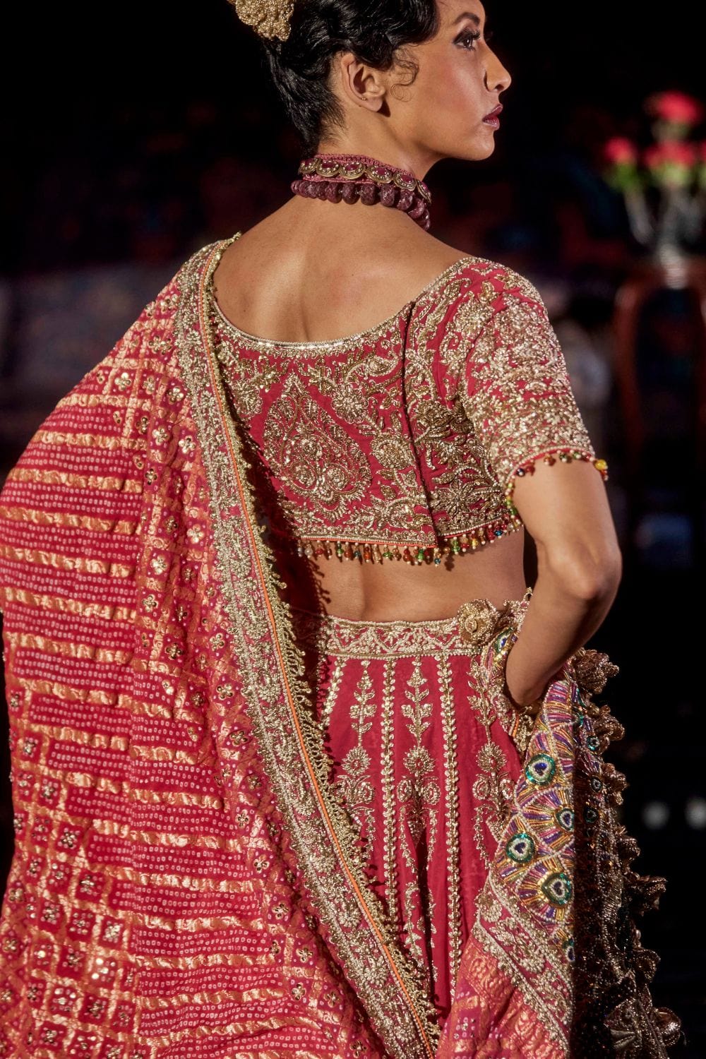 Rani Pink Shikargah Lehenga