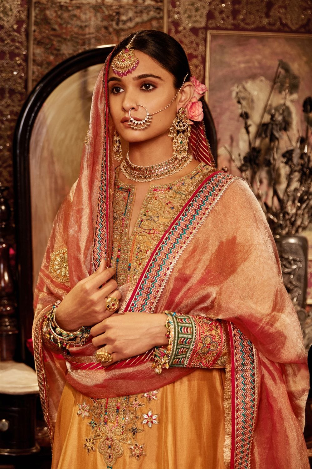 Mustard kalidar set