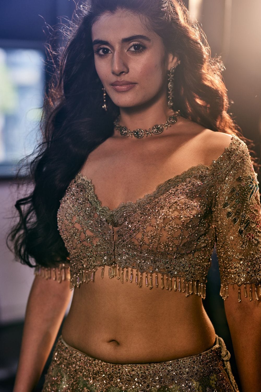 Mint green Lehenga Set