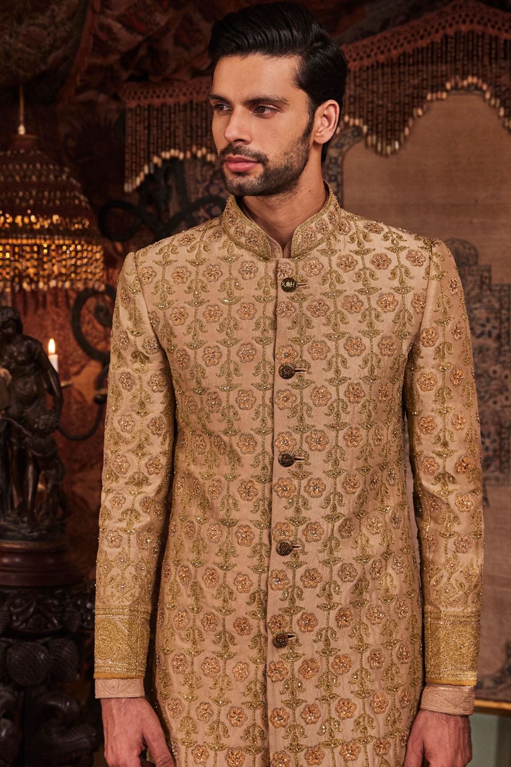 Pale Gold Sherwani