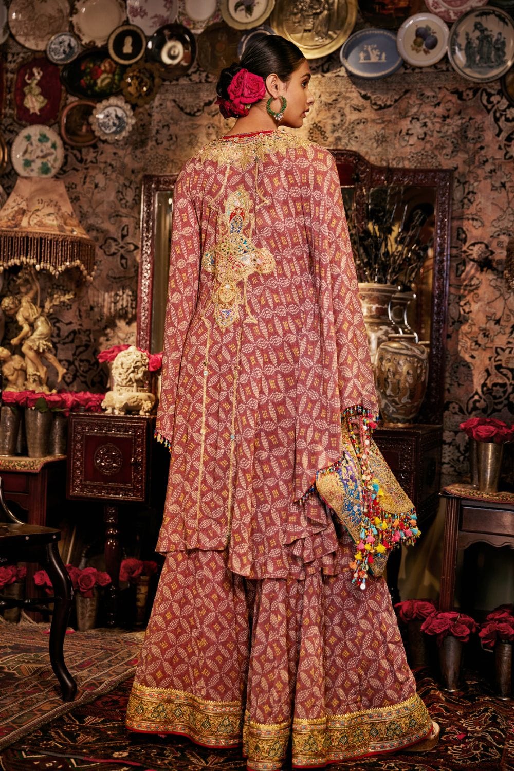 Mauve Kaftan Set