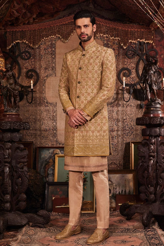 Pale Gold Sherwani