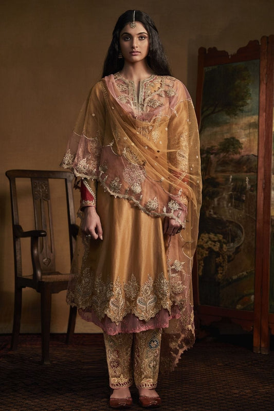 Mustard Kalidar Salwar Set