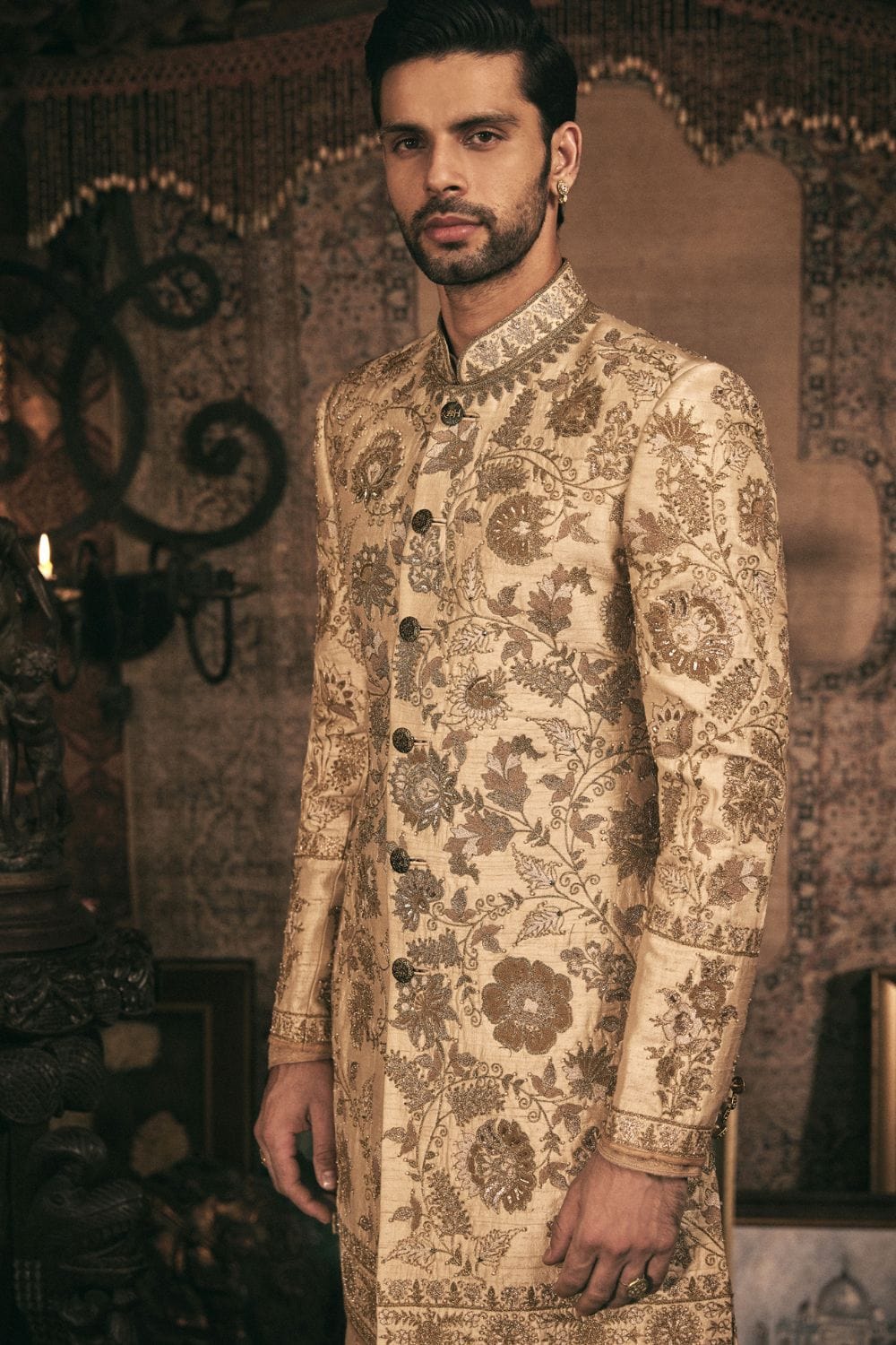 Ivory -Gold Sherwani