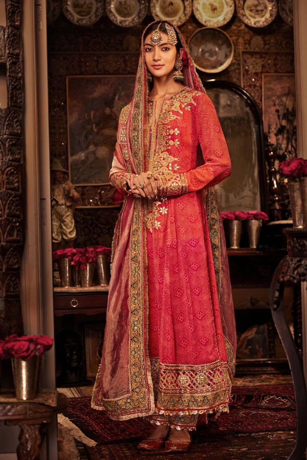 Red Kurta Set