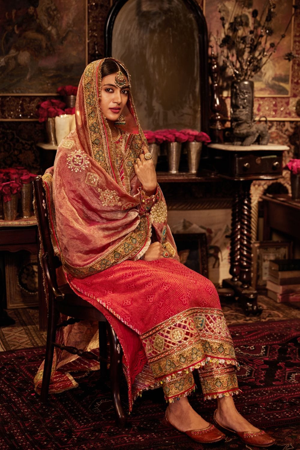 Red Kurta Set
