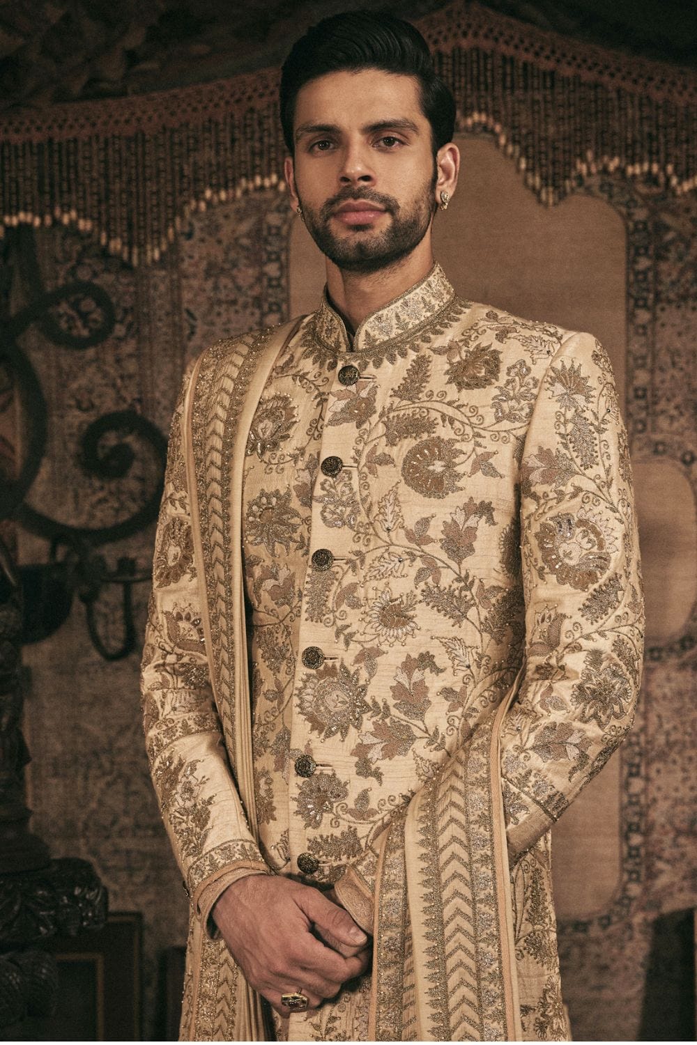 Ivory -Gold Sherwani