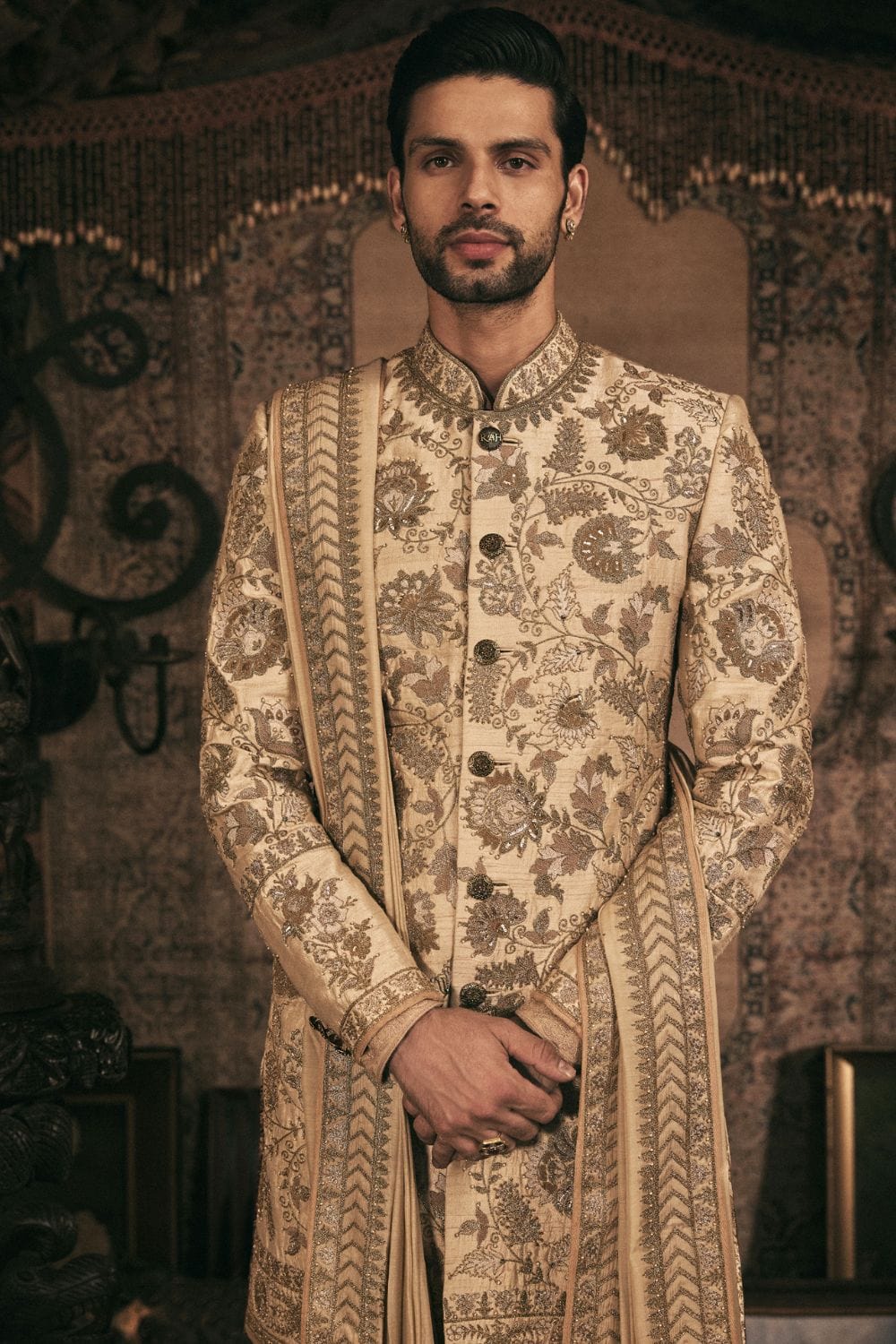 Ivory -Gold Sherwani