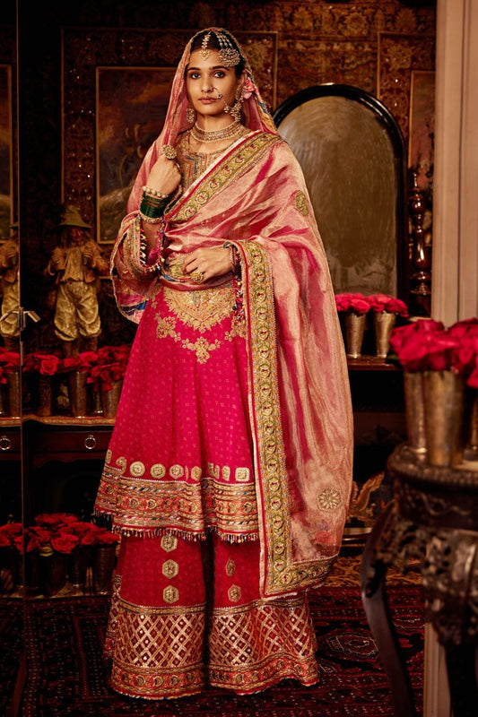 Rani Pink Sharara set