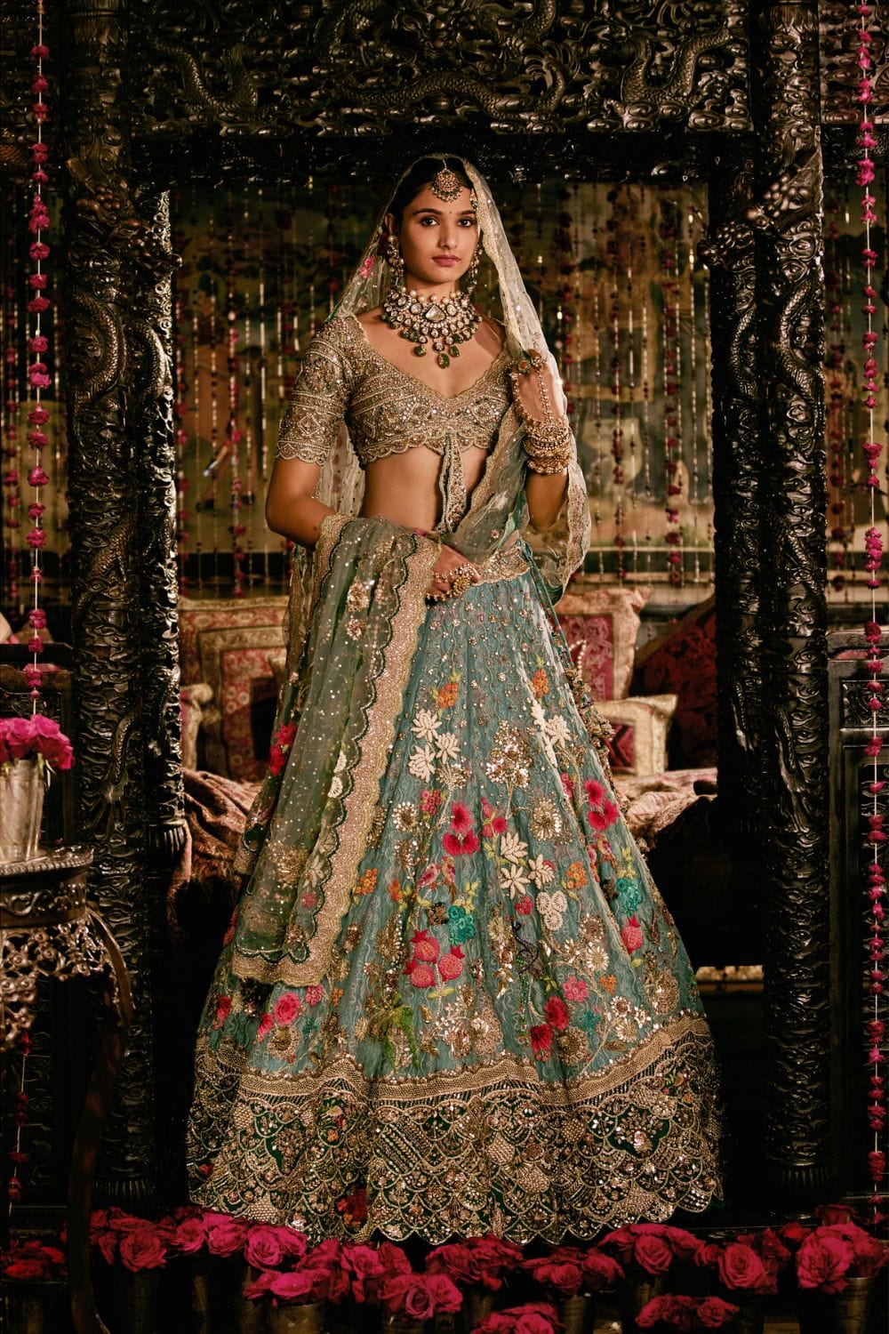 Pale Blue Lehenga set