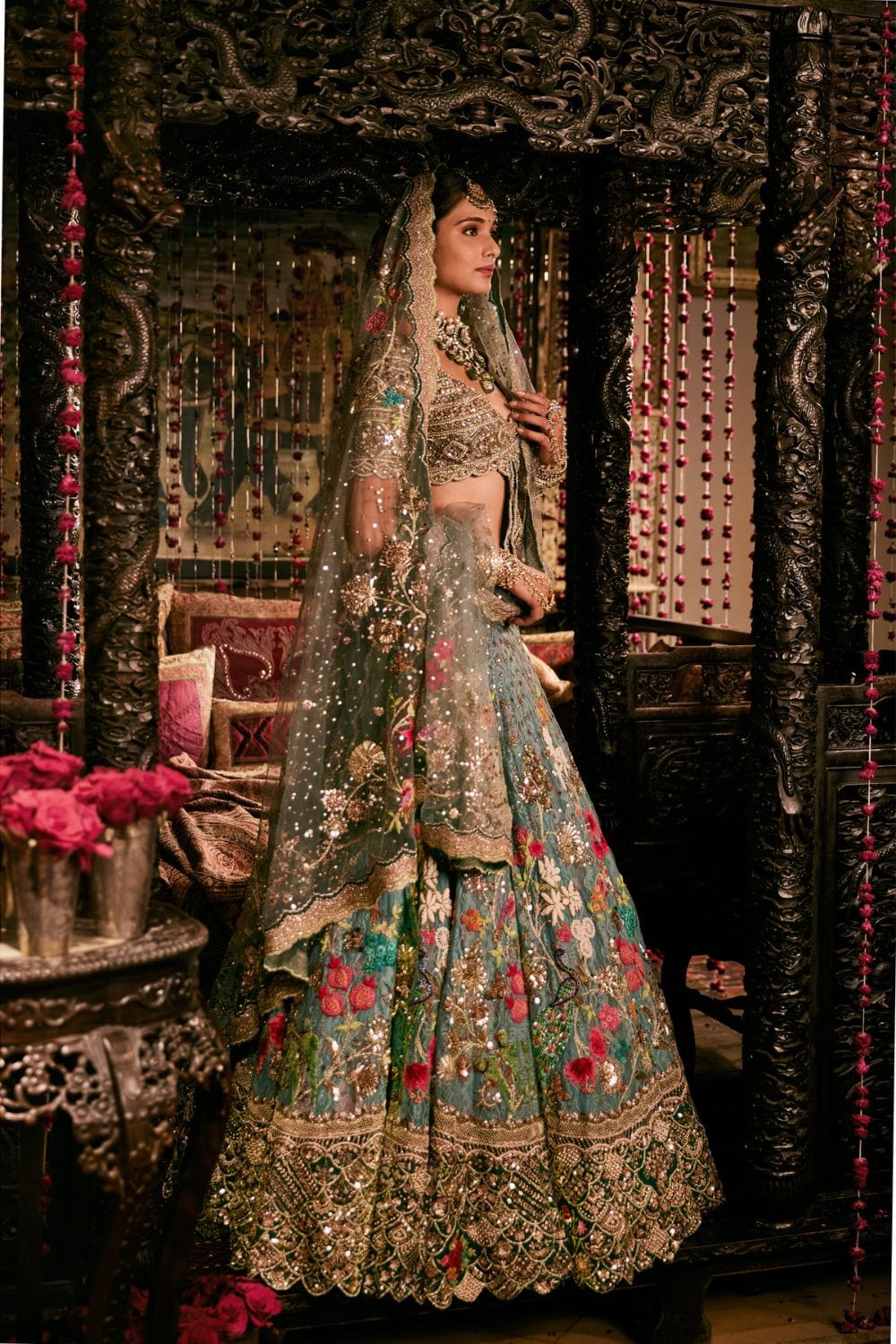 Pale Blue Lehenga set – Rimple Harpreet
