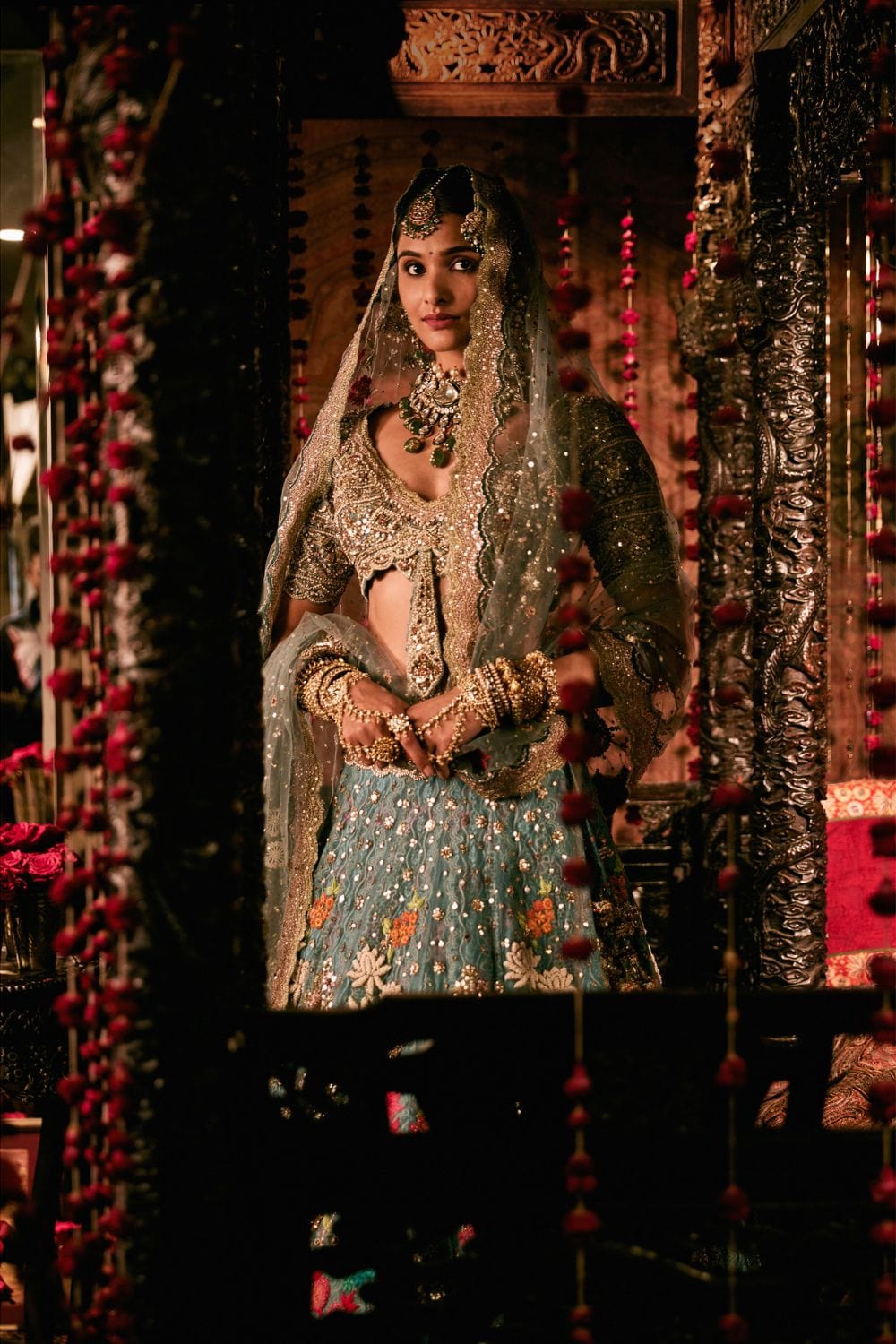Pale Blue Lehenga set