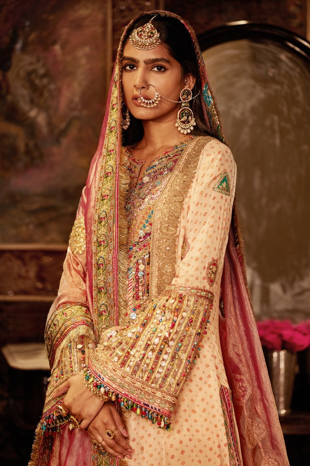 Butterscotch sharara set