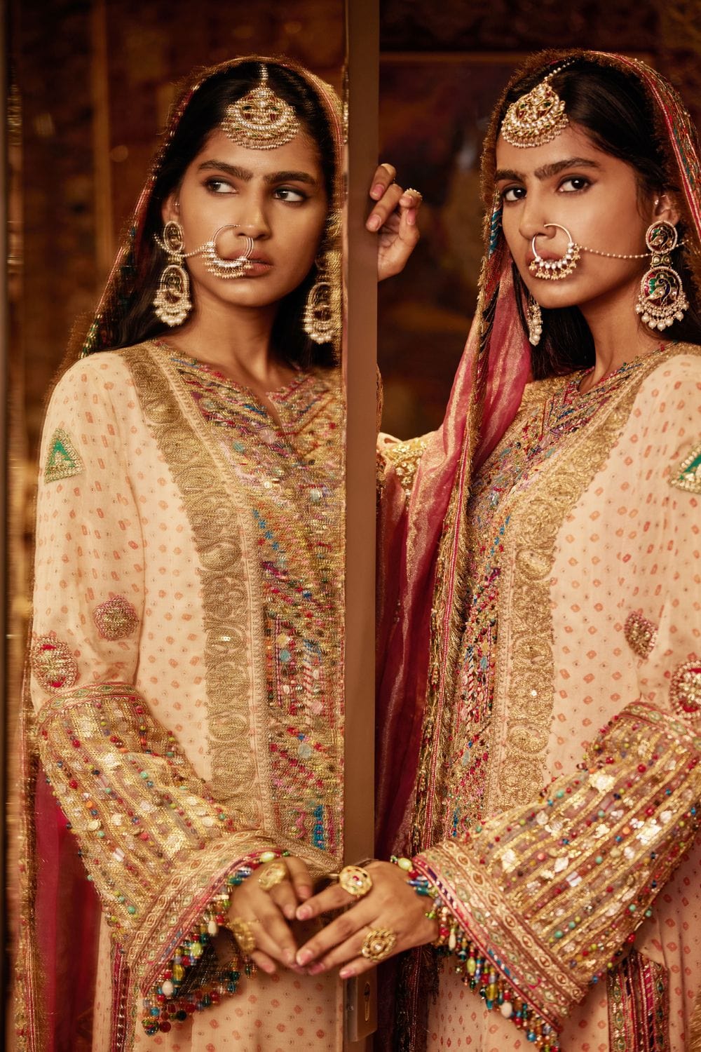 Butterscotch sharara set