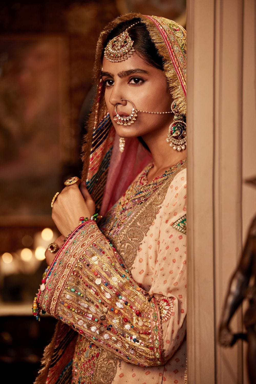 Butterscotch sharara set