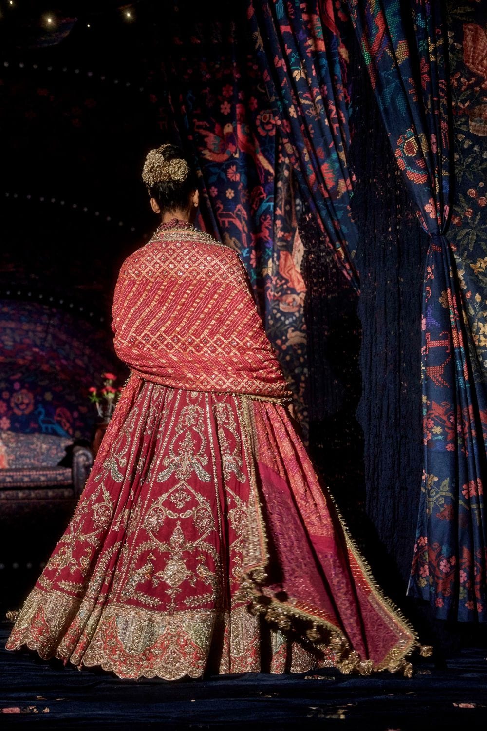 Rani Pink Shikargah Lehenga