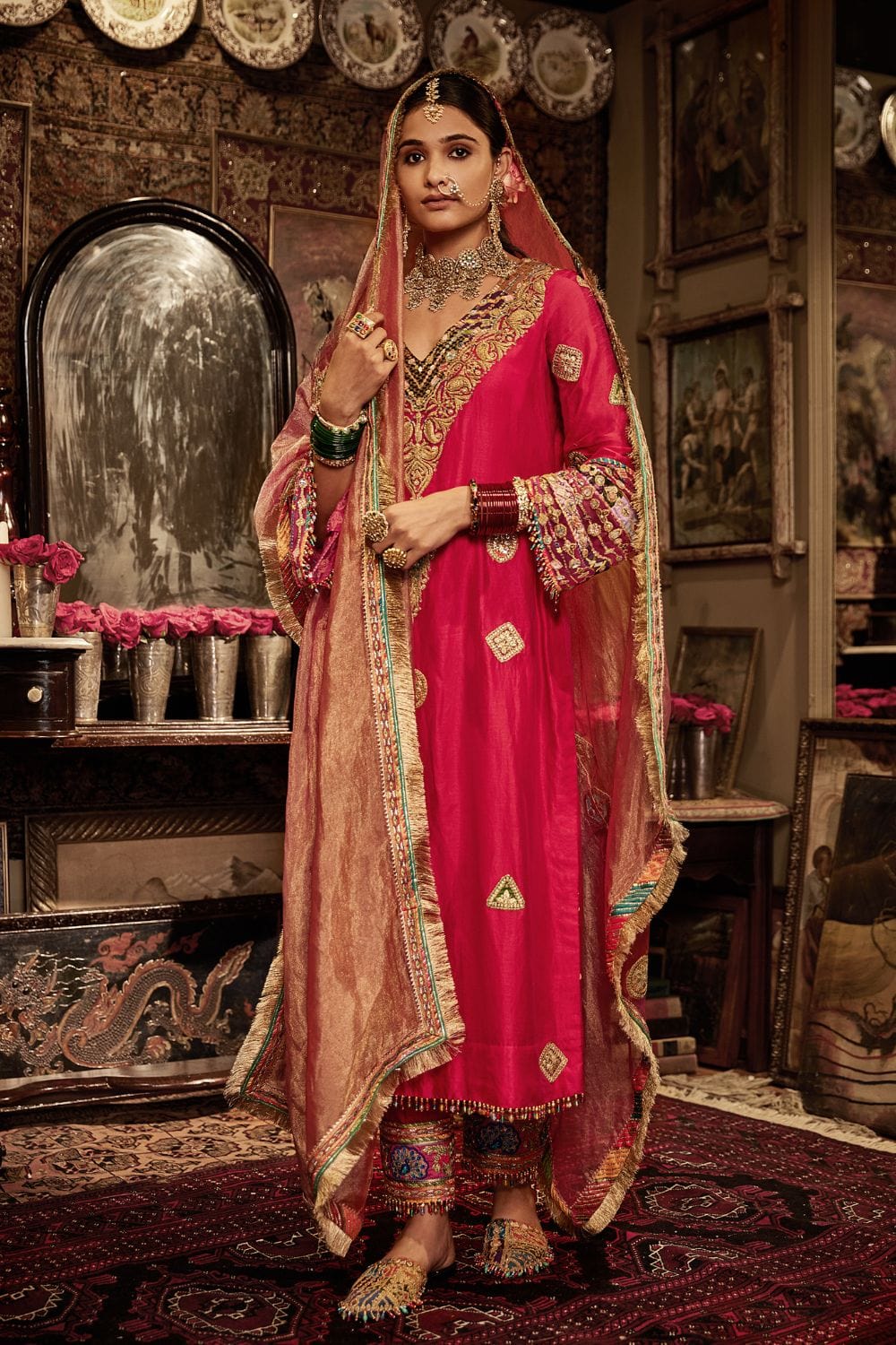 Rani Pink Kurta set