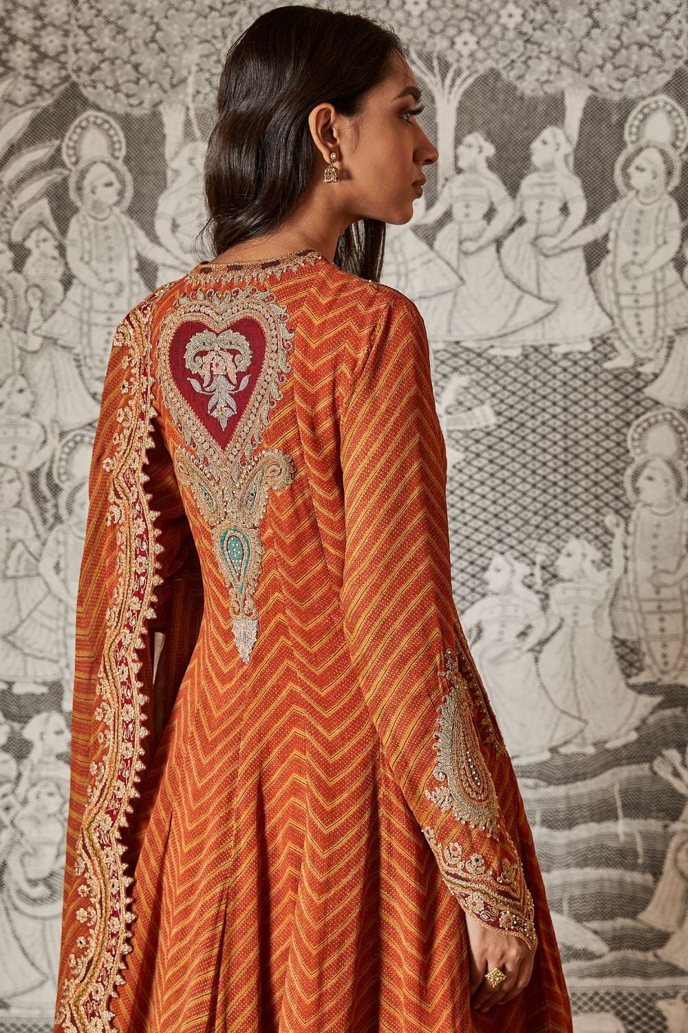 Mustard kalidar sharara set