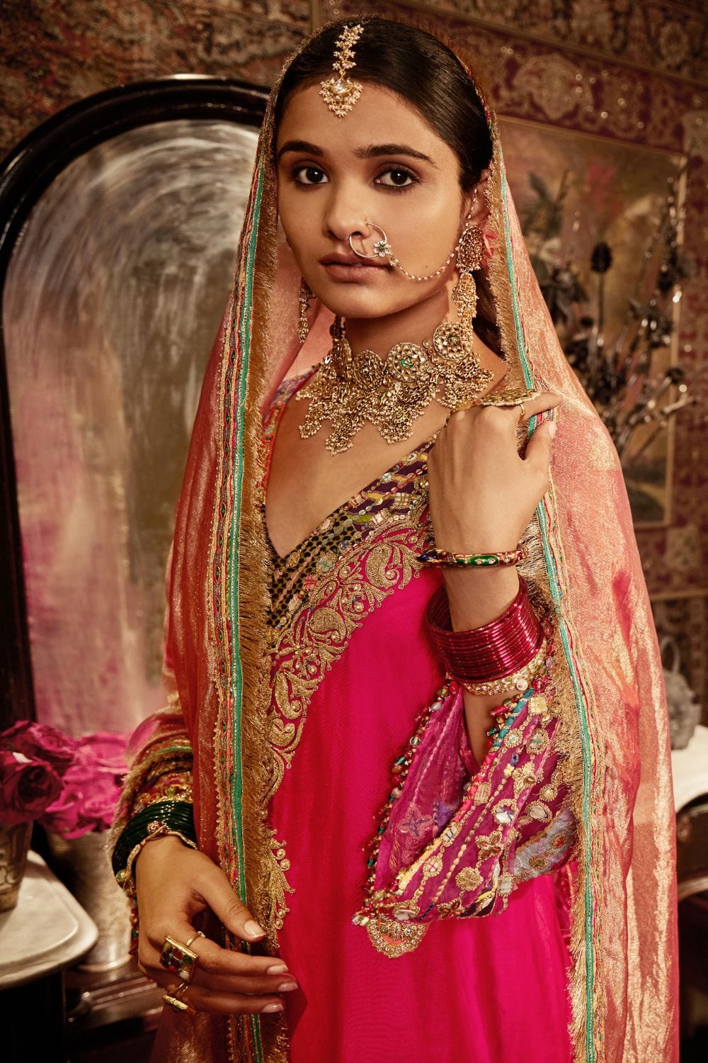 Rani Pink Kurta set